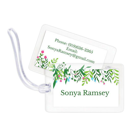 Greenery Luggage Tags